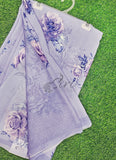 Trendy Beautiful Digital Print Georgette Saree
