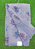 Trendy Beautiful Digital Print Georgette Saree