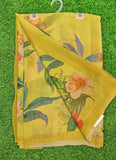 Latest Beautiful Digital Print Floral Georgette Saree