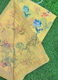 Latest Beautiful Digital Print Floral Georgette Saree
