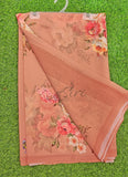 Latest Beautiful Digital Print Floral Georgette Saree