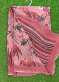Latest Beautiful Digital Print Georgette Saree
