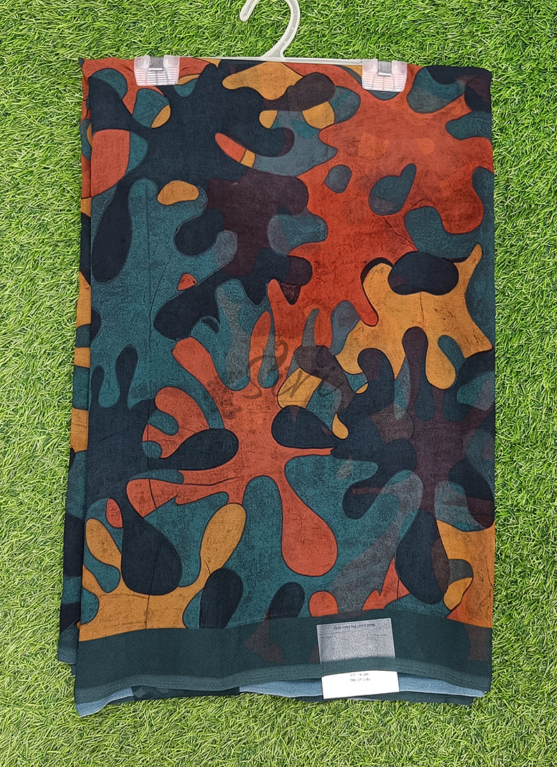 Latest Beautiful Digital Print Georgette Saree