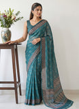 Premium Digital Print Georgette Saree with Blouse