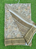 Lovely Digital Print Moss Georgette Saree