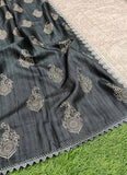 Elegant Digital Print Semi Tussar Saree in Cute Trim