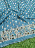 Elegant Digital Print Semi Tussar Saree in Cutwork Borders