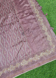 Elegant Digital Print Semi Tussar Saree in Cutwork Borders