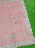 Lovely Designer Crush Saree in Scallop Border