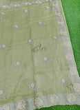 Lovely Designer Crush Saree in Scallop Border