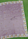 Lovely Designer Crush Saree in Scallop Border