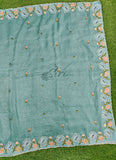 Lovely Designer Crush Saree in Scallop Border