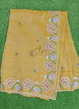 Lovely Designer Crush Saree in Scallop Border