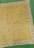 Lovely Designer Crush Saree in Scallop Border