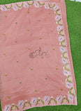 Lovely Designer Crush Saree in Scallop Border