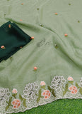 Lovely Designer Crush Saree in Scallop Border