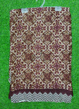 Lovely Metal Georgette Saree in Scallop Border