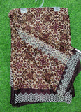 Lovely Metal Georgette Saree in Scallop Border