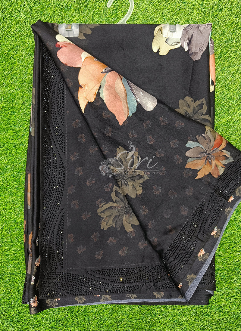 Beautiful Designer Digital Print Georgette Saree