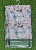 Lovely Digital Print Chiffon Saree in Shimmer Satin Finish Border