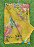 Latest Digital Print Nara Chiffon Saree with Blouse