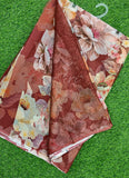Latest Digital Print Nara Chiffon Saree with Blouse