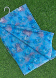 Latest Digital Print Floral Chiffon Saree