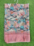 Lovely Digital Print Chiffon Saree in Satin Finish Border