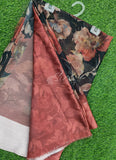 Lovely Digital Print Chiffon Saree in Satin Finish Border