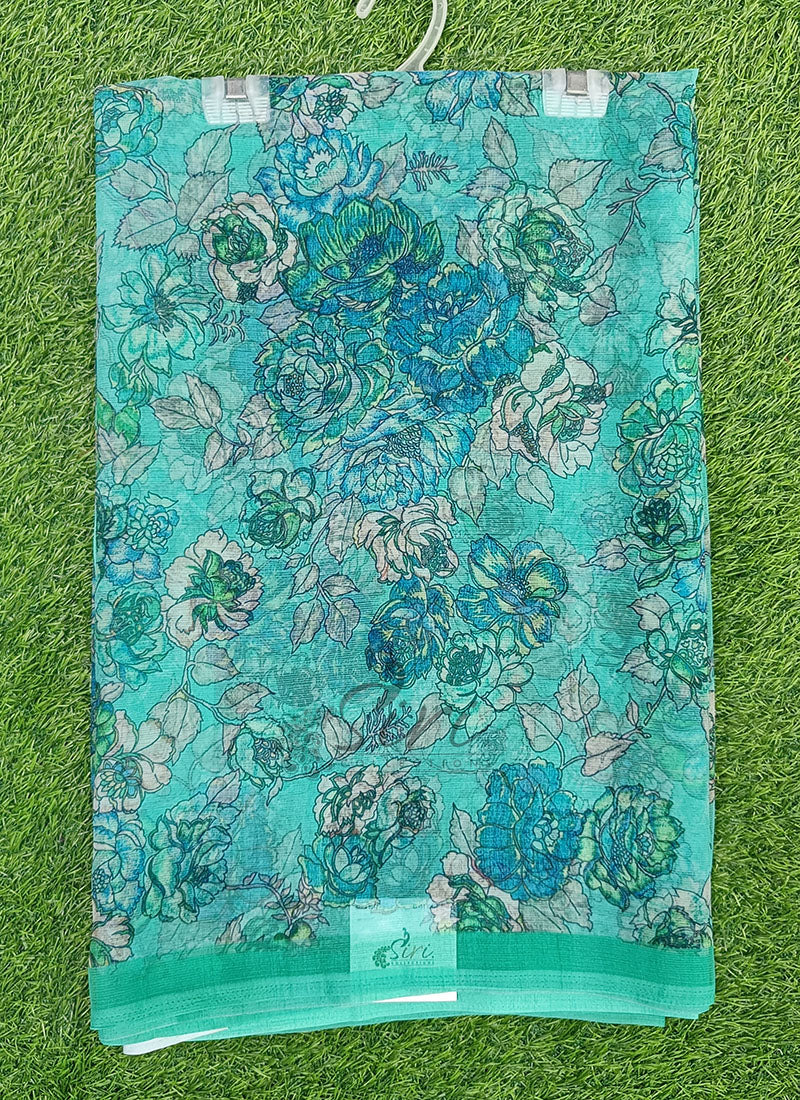 Lovely Digital Print Premium Chiffon Saree