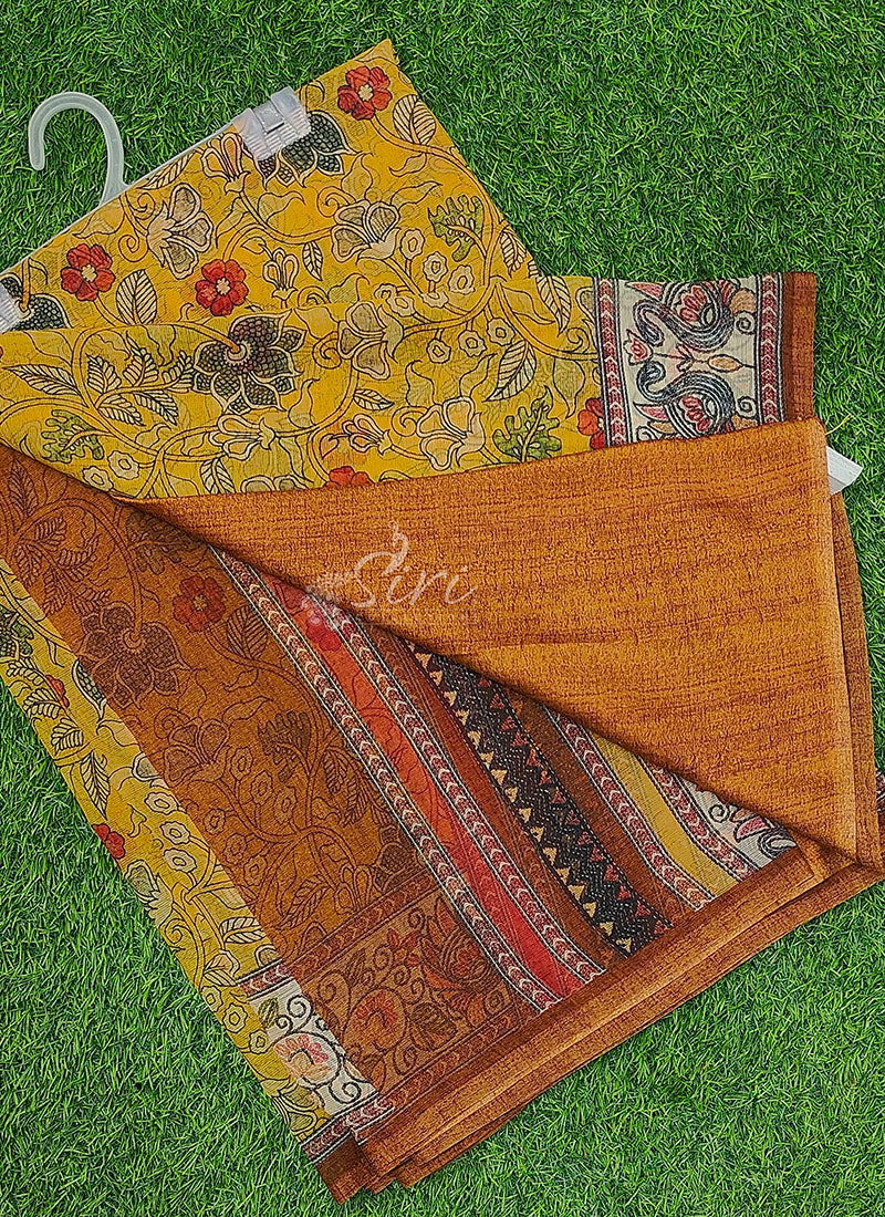 Premium Digital Print Chiffon Sarees with Blouse