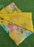 Latest Digital Print Nara Chiffon Saree with Blouse