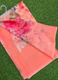 Latest Digital Print Nara Chiffon Saree with Blouse