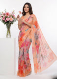 Latest Digital Print Nara Chiffon Saree with Blouse