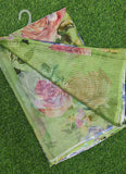Latest Digital Print Nara Chiffon Saree with Blouse