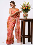 Latest Digital Print Nara Chiffon Saree with Blouse