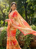 Latest Digital Print Nara Chiffon Saree with Blouse