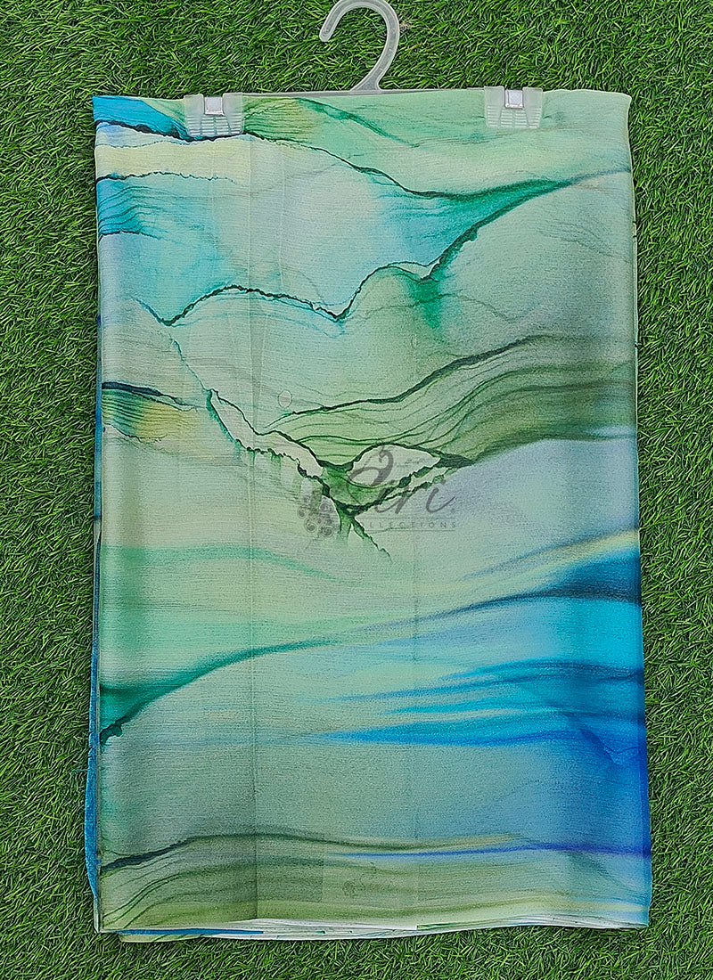 Latest Digital Print Nara Chiffon Saree with Blouse