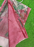 Lovely Digital Print Chiffon Saree in Satin Finish Border