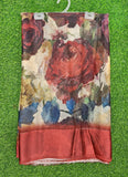 Lovely Digital Print Chiffon Saree in Satin Finish Border