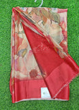 Lovely Digital Print Chiffon Saree in Satin Finish Border