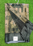 Lovely Digital Print Chiffon Saree in Satin Finish Border