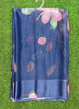 Lovely Digital Print Chiffon Saree in Satin Finish Border