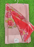 Lovely Digital Print Chiffon Saree in Satin Finish Border