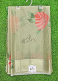 Lovely Digital Print Chiffon Saree in Satin Finish Border
