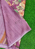 Latest Beautiful Digital Print Satin Crepe Saree