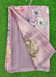 Latest Beautiful Digital Print Satin Crepe Saree