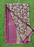 Latest Beautiful Digital Print Satin Crepe Saree