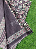 Latest Beautiful Digital Print Satin Crepe Saree