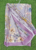 Latest Beautiful Digital Print Satin Crepe Saree